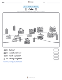 Podgląd drukowalnego arkusza ćwiczeń Oslo