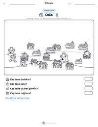 Oslo yazdırılabilir çalışma sayfası önizlemesi