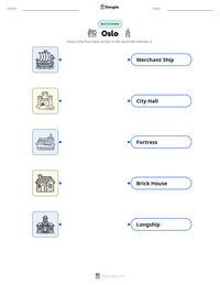Oslo printable worksheet preview