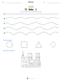 Oslo printable worksheet preview