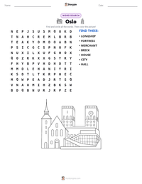 Oslo printable worksheet preview