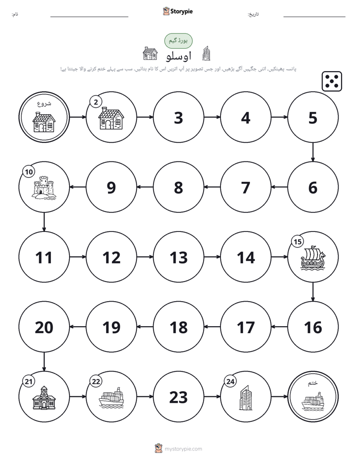 رول اور منتقل کریں کھیل