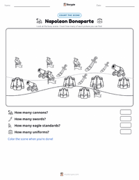 Napoleon Bonaparte printable worksheet preview