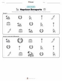 Napoleon Bonaparte printable worksheet preview