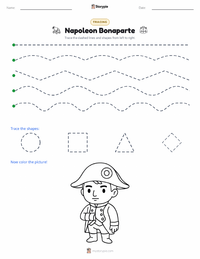 Napoleon Bonaparte printable worksheet preview