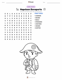 Napoleon Bonaparte printable worksheet preview