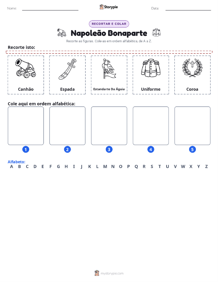 Recortar & Colar Alfabeto