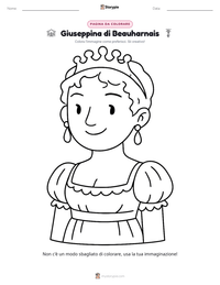 Anteprima della scheda stampabile di Giuseppina di Beauharnais