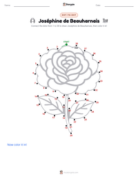 Joséphine de Beauharnais printable worksheet preview
