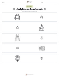 Joséphine de Beauharnais printable worksheet preview