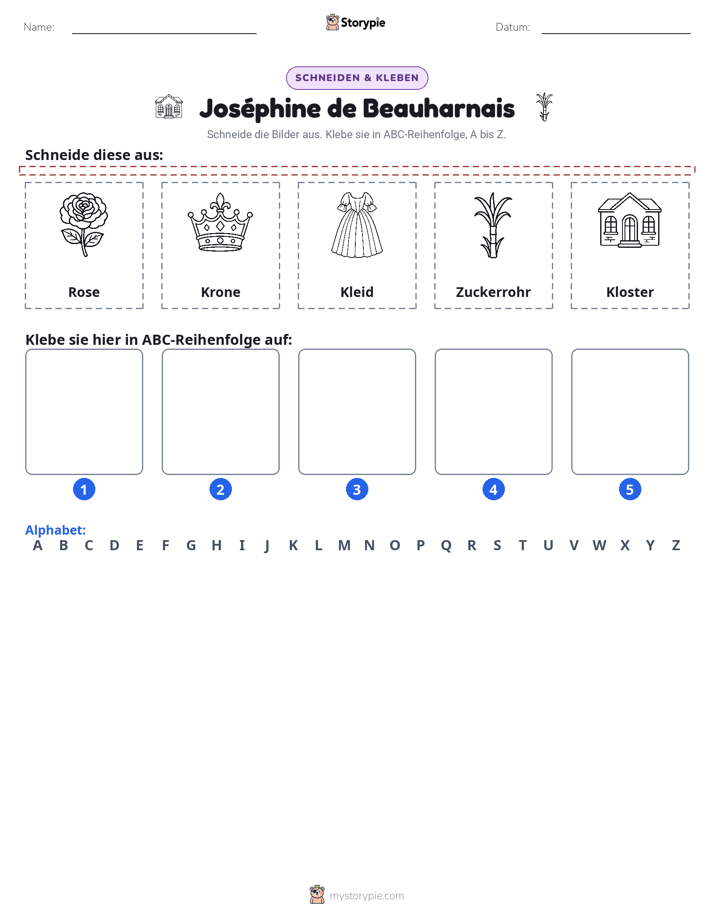 Schneiden & Einfügen Alphabet