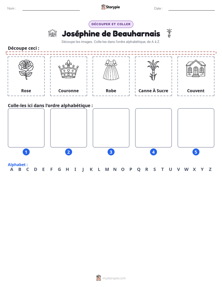 Découper & Coller l'Alphabet