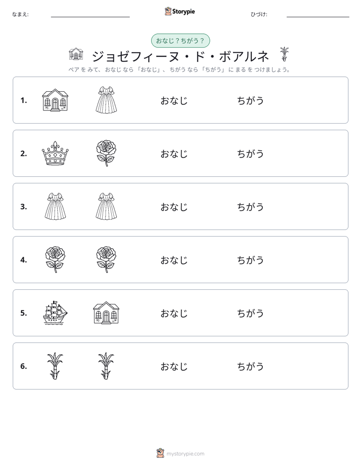 同じか違うか