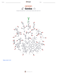 Corsica printable worksheet preview