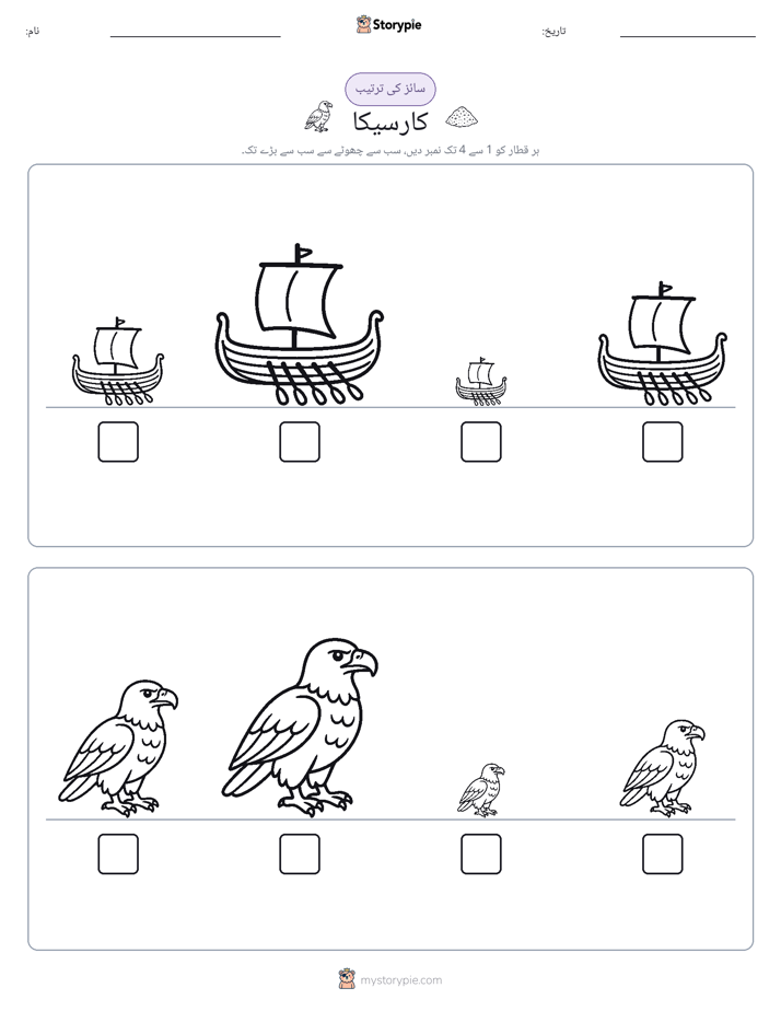 سائز کی ترتیب