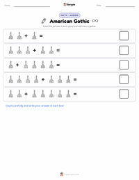 American Gothic printable worksheet preview