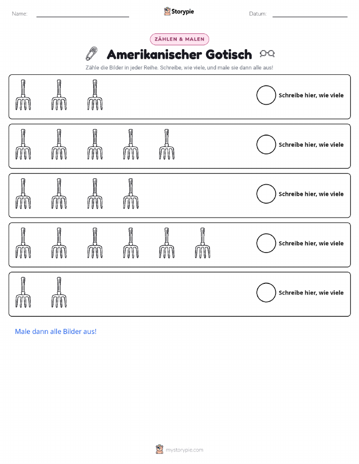 Zählen & Ausmalen