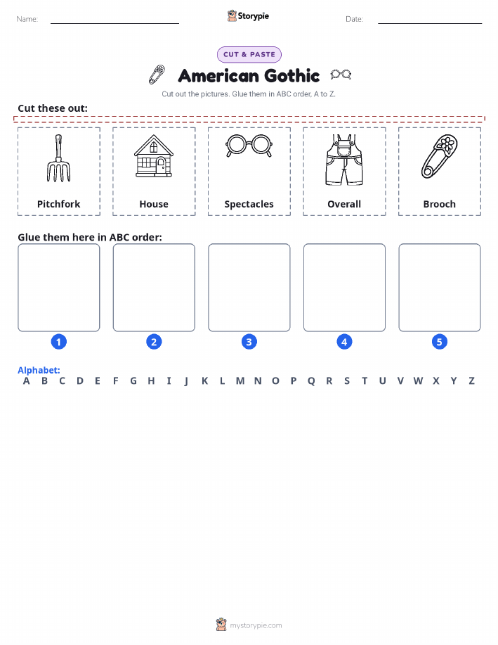 Cut & Paste Alphabet