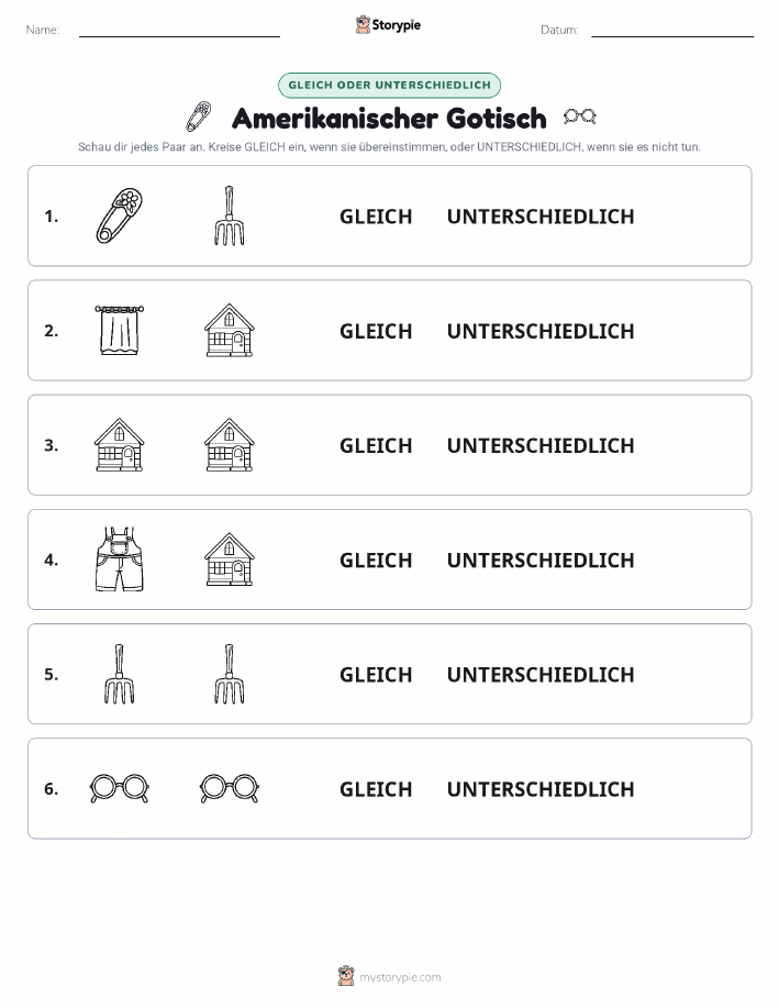 Gleich oder Anders