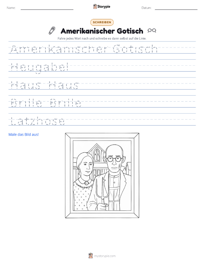 Schreibübung