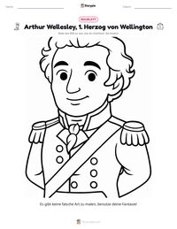 Arthur Wellesley, 1. Herzog von Wellington druckbare Arbeitsblatt Vorschau