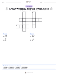 Arthur Wellesley, 1st Duke of Wellington printable worksheet preview