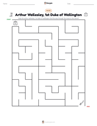 Arthur Wellesley, 1st Duke of Wellington printable worksheet preview