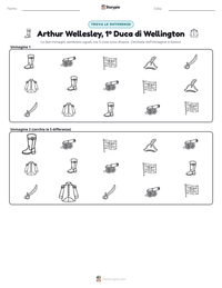 Anteprima della scheda stampabile di Arthur Wellesley, 1º Duca di Wellington