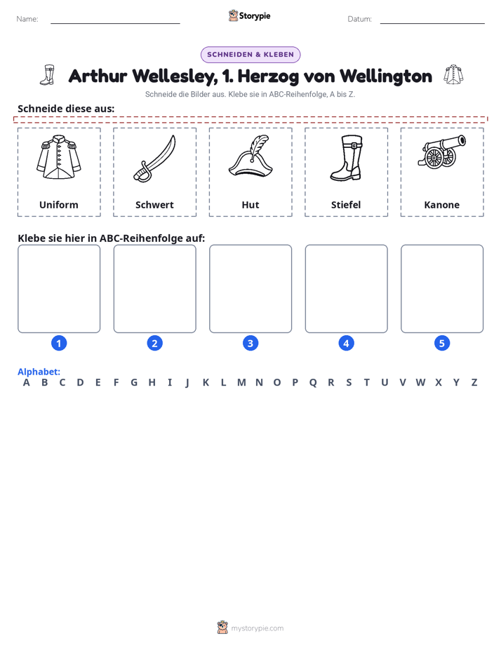 Schneiden & Einfügen Alphabet