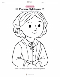 Florence Nightingale printable worksheet preview