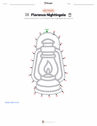 Florence Nightingale printable worksheet preview