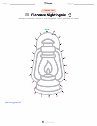 Prabaca lembar kerja cetak Florence Nightingale