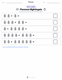Florence Nightingale printable worksheet preview