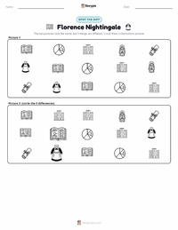 Florence Nightingale printable worksheet preview