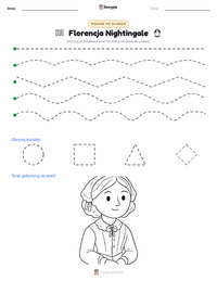 Podgląd drukowalnego arkusza ćwiczeń Florence Nightingale