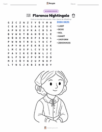 Florence Nightingale afdrukbare werkblad voorbeeld