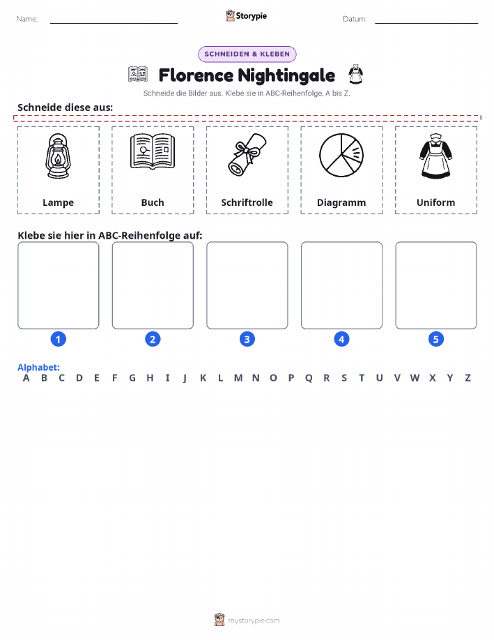 Schneiden & Einfügen Alphabet
