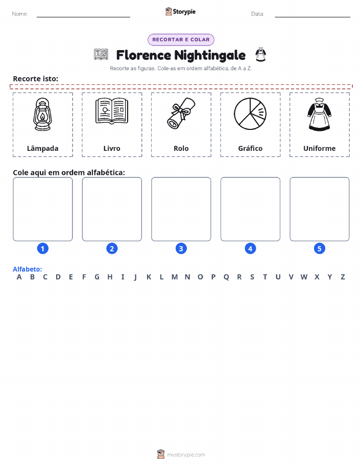 Recortar & Colar Alfabeto