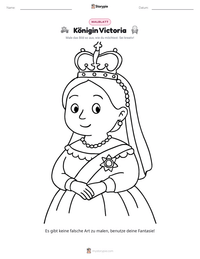 Königin Victoria druckbare Arbeitsblatt Vorschau