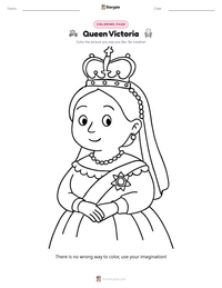 Queen Victoria printable worksheet preview