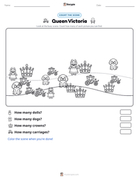 Queen Victoria printable worksheet preview