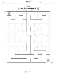 Queen Victoria printable worksheet preview