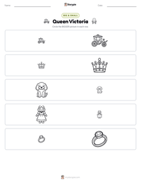 Queen Victoria printable worksheet preview