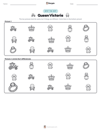 Queen Victoria printable worksheet preview