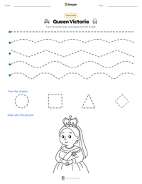 Queen Victoria printable worksheet preview