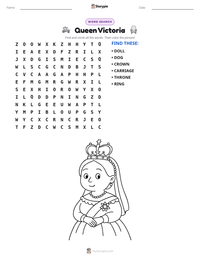 Queen Victoria printable worksheet preview