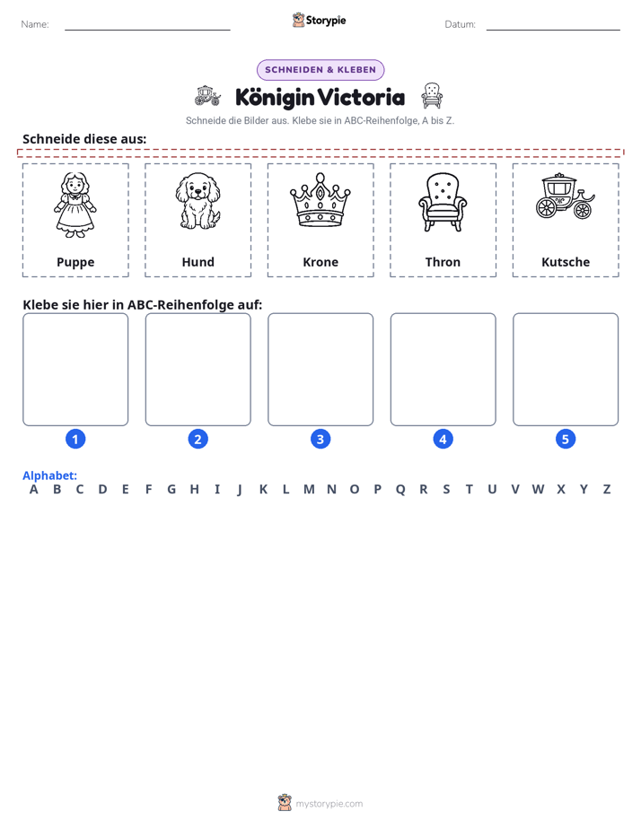 Schneiden & Einfügen Alphabet