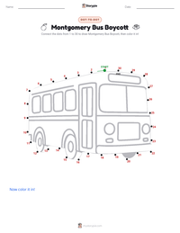 Montgomery Bus Boycott printable worksheet preview