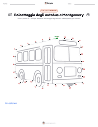 Anteprima della scheda stampabile di Boicottaggio degli autobus a Montgomery