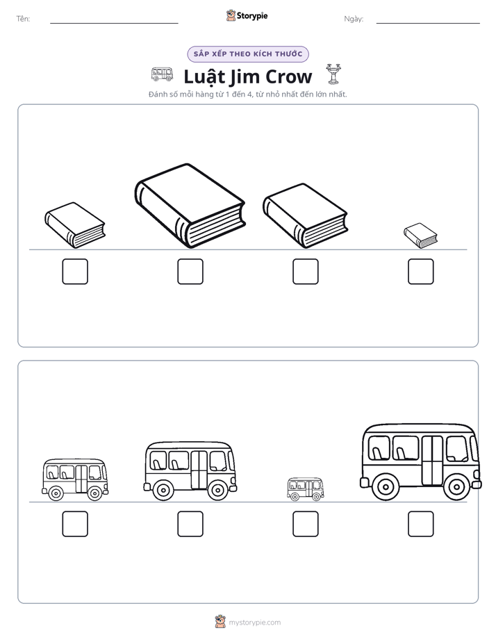 Thứ Tự Kích Thước